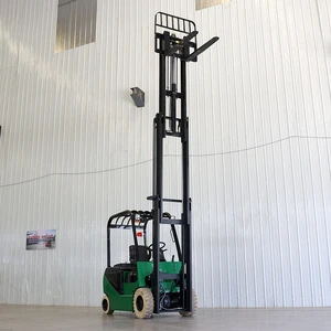 In Stock Fast Delivery 1.5tons Wheel Mini Articulated Standing Type Electric Forklift For Indoor Cold Storage