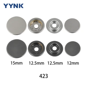 Wholesale Super Thin Metal Snaps Buttons Brass Press Studs Fasteners for Clothing Sewing Accessories Leather Craft Wallet