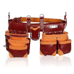 High Quality Genuine Leather Carpenter Electrician Tool Bag Large Capacity Multi-Tool Storage OEM Customizable 3-Year Summer