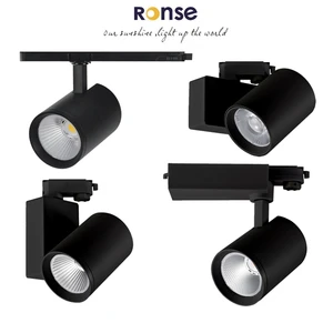 RONSE DALI 220V Modern COB 90 Aluminum LED Track Rail Lighting System 20W 30W 40W Track Light for Supermarket Office Shop