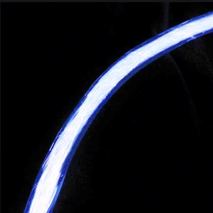 Whole-Length Glowing Plastic Optical Stand Light-Guiding Non-Conductive Contour Decor Fiber Optic Light