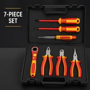 High Precision 1000V Safety VDE Certified Insulated Electrician Hand Tool Kit with Hard Case OEM
