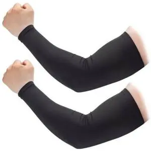 Men's UV Protection Compression Arm Sleeves Free Outdoor Sports Sets-for Cycling Golf Baseball Sun Protection Arm Sleeves