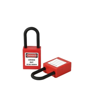 Boyue High Quality 38mm Nylon Shackle Safety Padlock Isolation Locks with 38mm Length Shackle for Security