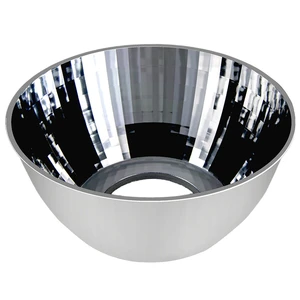 Multi-Edge Reflective PC LED Lens Lighting Reflector Cup Plano-Convex Aspheric 90 Degree Beam Angle Customizable