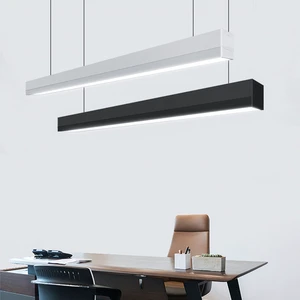 DLC SAA 4ft 8ft UGR 19 Switch Control Color Temperature Full Spectrum 0-10V DALI Dimmable 24VDC LED Linear Pendant Light