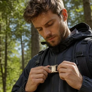 Baiwei F0017-18mm Firm Low-friction Zinc Alloy Quick Release Plate Buckle Outdoor Hiking Bag Pet Harness Webbing Custom Bulk
