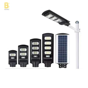 30W 60W 90W 120w Ip65 All in One Solar Street Light Lithium Battery Outdoor Street Light Solar Pole