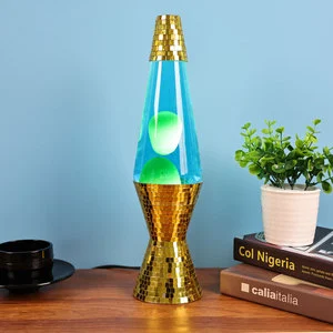 New Arrival Glass Wax Lamp 30W Bottle Aluminum Base Night Light Clear Liquid Mini Rocket Table Light Custom Lens lava Lamp