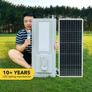 Wholesale Custom Energy Saving Outdoor Lighting Garden IP65 Waterproof 100W 180W 240W All in One Solar Led Street Lights