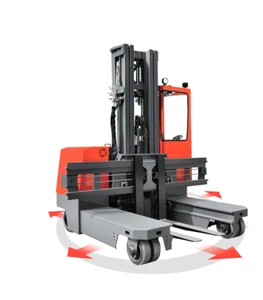 HELI 3.5 Ton Multi Directional Electric Forklift 2.5T Reach Truck Stacker Long Material Narrow Aisle Montacargas Electrico