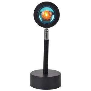 LED Light Rainbow Art Sunset Projection Creative Decoration Atmosphere Lamp Wall Background Lamp