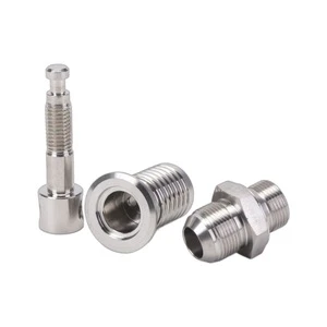 Stainless Steel CNC Turning & Milling Parts Custom Precision Threaded Pipe Connector Fittings OEM/ODM Available