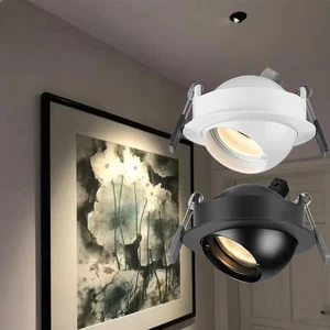 7W Modern Aluminum Embedded LED Tube Cob Chip Tilt Angle Design Dimmable Mall Corridor Sidewalk Path Art 2 Wires