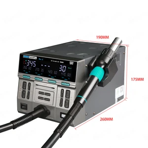 Sugon 8650 Pro Hot Air Gun Curved Soldering Iron Station Digital Phone Motherboard IC Anti-static Automatic Welding Repair Tool