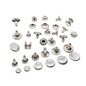 High Quality Brass Round Snap Buttons and Rivets with Antique Brass Finish Custom-made Sizes for Clothing and Bag Accessories