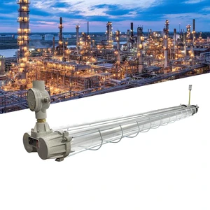 IP65 Waterproof Tri-proof Garage Lamp Fire Proof T8 Tube Light Fixture Explosion-proof LED Light Dimmable 5-Year Warranty