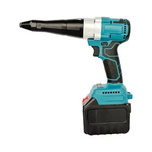 Brushless Industrial & DIY Portable 21V Lithium Battery Cordless Rivet Gun & Nail Gun with Automatic Pulling
