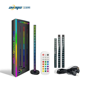 LED Floor Lamp Rhythm Light RGB Music Synchronized Turn Corner Floor Lamp APP Remote Control Bedroom Game Room Party Decoration