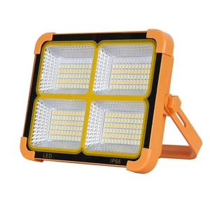 USB Charging Portable Ip65 Waterproof Camping Fishing 100w150W200w Solar Flood Light Outdoor