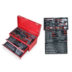 Hot Sale Professional Metal Box 83pc Hand Tool Set Mechanic Tool Set Screwdriver Wrench Pliers Combination Tool Box