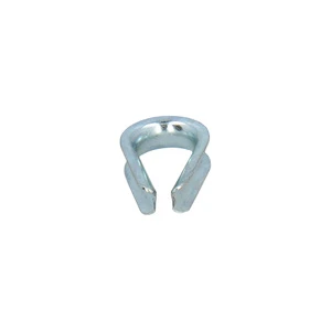 Zinc-plated cable thimble for 3 mm cable.
