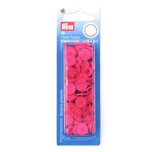 Prym Sewing Accessories Colorful Plastic Pink Sew on Snap Button Fasteners Press for Clothes