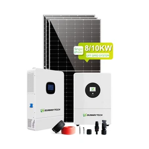 Solar Systems Complete Kit Home Solar 10kw Battery Off Grid Hybrid Power Invert Panel System For Home