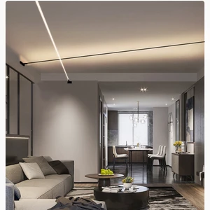 Factory Price Linear Light Pendant Cut Free Minimalist Style Decorative Residential Use IP33 Rated Dimmable 3-Year Warranty High