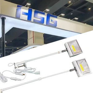 Dimmable High Brightness Trade Show Store Exhibition Lamp 20w 30w Telescopic Pole Long Arm Led Arm Lights