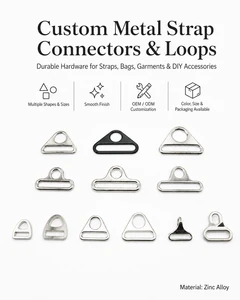 Triangle Ring Connector D Ring Buckle 15mm 20mm 25mm 30mm Zinc Alloy For Bag Strap Webbing Pet Harness Leather Craft