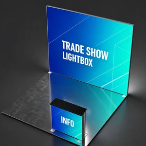 YZ Display Modular Custom Size Light Box Exhibition Booth For Exhibition Hall Booth