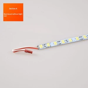 LED Counter Light Strip 12V 5730 SMD IP20 Aluminum Channel 6500K/9000K 95 CRI Dimmable Jewelry Mobile Phone Glasses Display