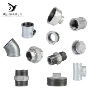 Threaded Pipe Fittings Plumbing Materials Plumbing Pipe Fittings Malleable Iron Threaded Fittings for Fire Fighting System