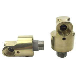 GOGOATC Right-hand Thread High Temperature Industrial Water Brass Swivel Fitting Rotating Connector 1 Inch Rotary Joint