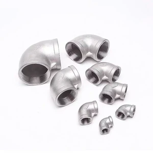 NPT Stainless Steel Pipe Fitting Pipe and Fitting Female Fitting Cf8 Threaded Pipe Fitting Stainless Steel Elbow