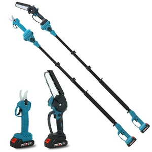 Electric Garden Set Telescopic Extendable Rechargeable Battery Powered Cordless Pole Saw Pruner