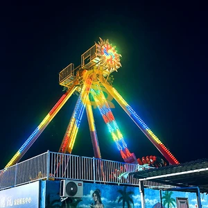 Custom Big Pendulum Amusement Ride LED Light For Night Amusement Park