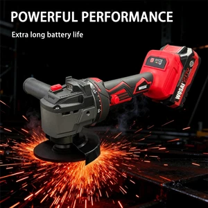 20V 100/115/125mm DIY High-Power Cordless Brushless Lithium-ion Battery Operated Grinding Disc Angle Grinder