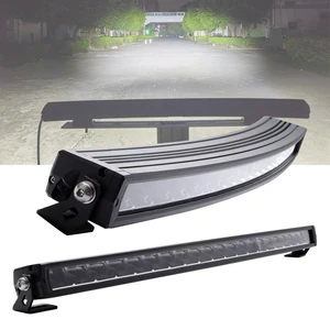 New E-mark Slim Curved 12V LED Light Bar For Road & Off-Road Cars/Trucks-IP68 Waterproof 140W-252W