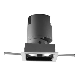 IP44 DALI 0-10V Triac Dimmable Angle Narrow Spotlights 7W 12W 20W Anti Glare Wall Washers Hotel Ceiling COB Recessed Downlight
