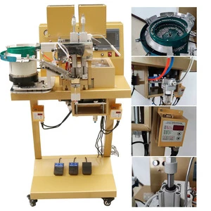 Full-automatic Intelligent Five-color Bead Nailing Machine Clothing Computer Double Heads Pearl Machine For Ladies Cloth Clothes