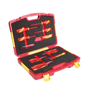 VDE Insulated 10PCS 1000V High Voltage Electrical Protective Tool Set Special Multi-functional Cr-V Household OEM OXVITO Special