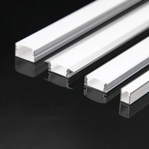 Modern LED Light Strips Aluminium Channel with PC Cover Factory Direct Sale Recessed Drywall Plasterboard LED Profile