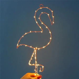 Hot Sale Simple Fashion Flamingo Night Light Wall Mounted LED Lamp for Christmas Everyday Home Decor Party Wedding Festival