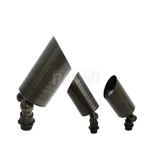 RAL-8100-BBR Cast Brass Spot Lights Antique Bronze for Outdoor Lighting Low Voltage
