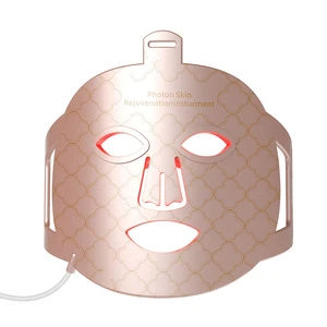 Factory 7 Color IR Silicon Infrared Red Light Therapy Facial Treatment Device PDT Led Face Mask Red Light Therapy Led Light Face