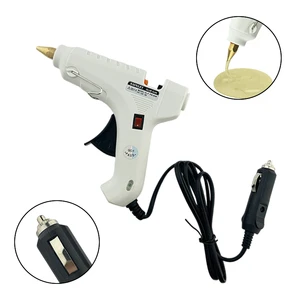 Factory Direct Sales Accept Customized Orders 100W Car-Mounted White High Temp Hot Melt Glue Gun Portable Car Hand Tools