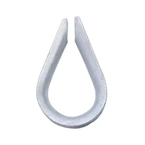 Overhead Line Hot Dip Galvanized Heavy Duty Stainless Steel Thimble Thimbles Wire Rope Thimble Electroplating
