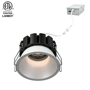 Architectural Commercial Lighting Low Profile 5CCT Recessed Ceiling Downlight Dim to Warm Tunable White ETL IC Rated Lights